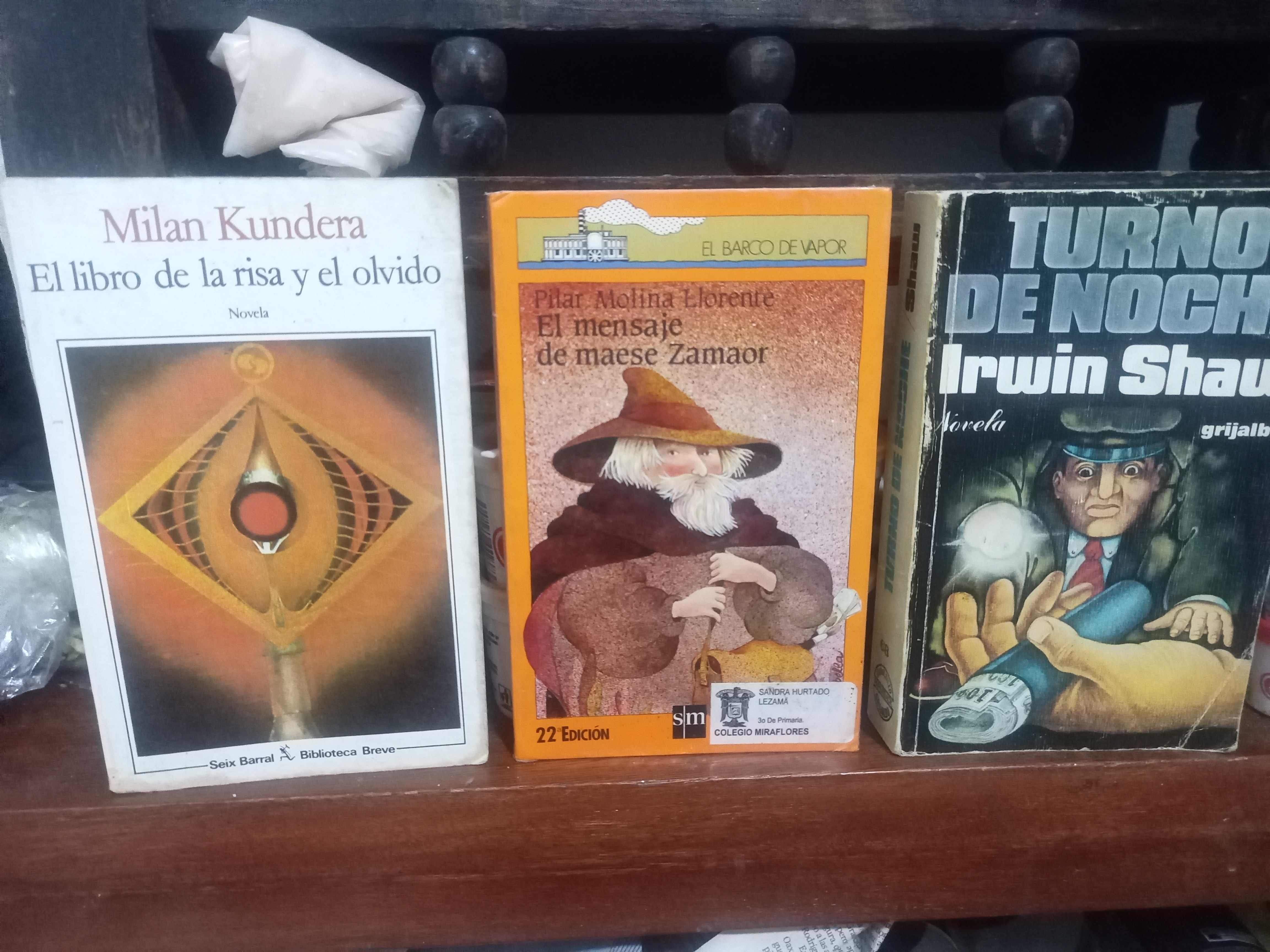  Tres librosNovelas